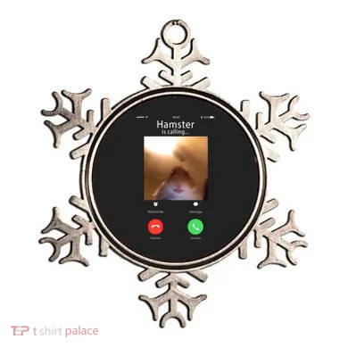 Dank Meme Hamster Staring Front Camera Hamster Calling Gift Ornament