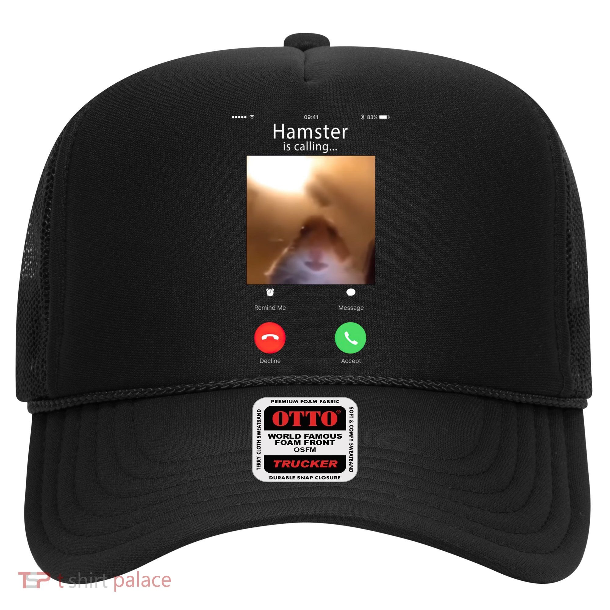 Dank Meme Hamster Staring Front Camera Hamster Calling Gift Hat