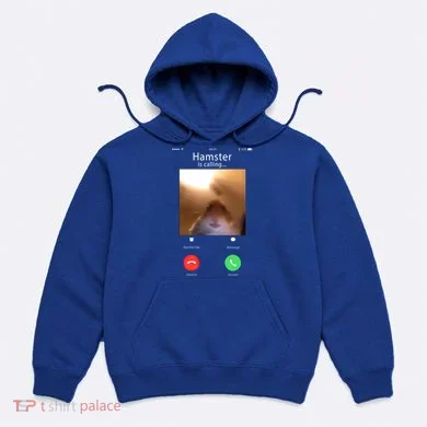 Dank Meme Hamster Staring Front Camera Hamster Calling Gift Hoodie