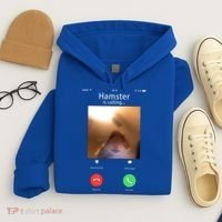 Dank Meme Hamster Staring Front Camera Hamster Calling Gift Hoodie thumb 4