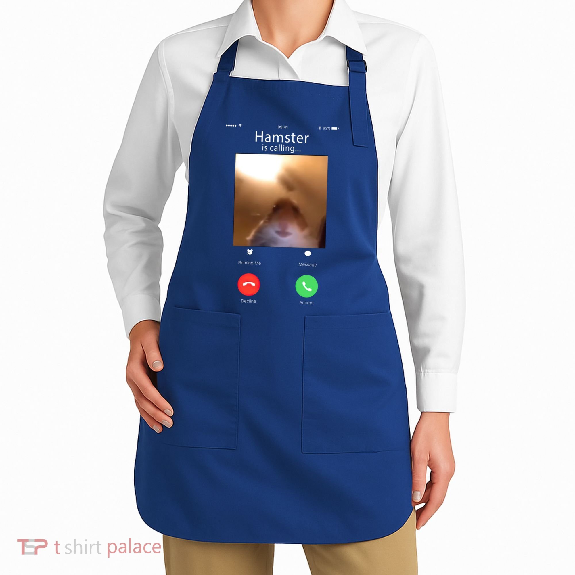 Dank Meme Hamster Staring Front Camera Hamster Calling Gift Apron