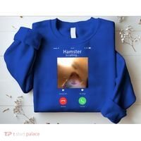 Dank Meme Hamster Staring Front Camera Hamster Calling Gift Sweatshirt thumb 2