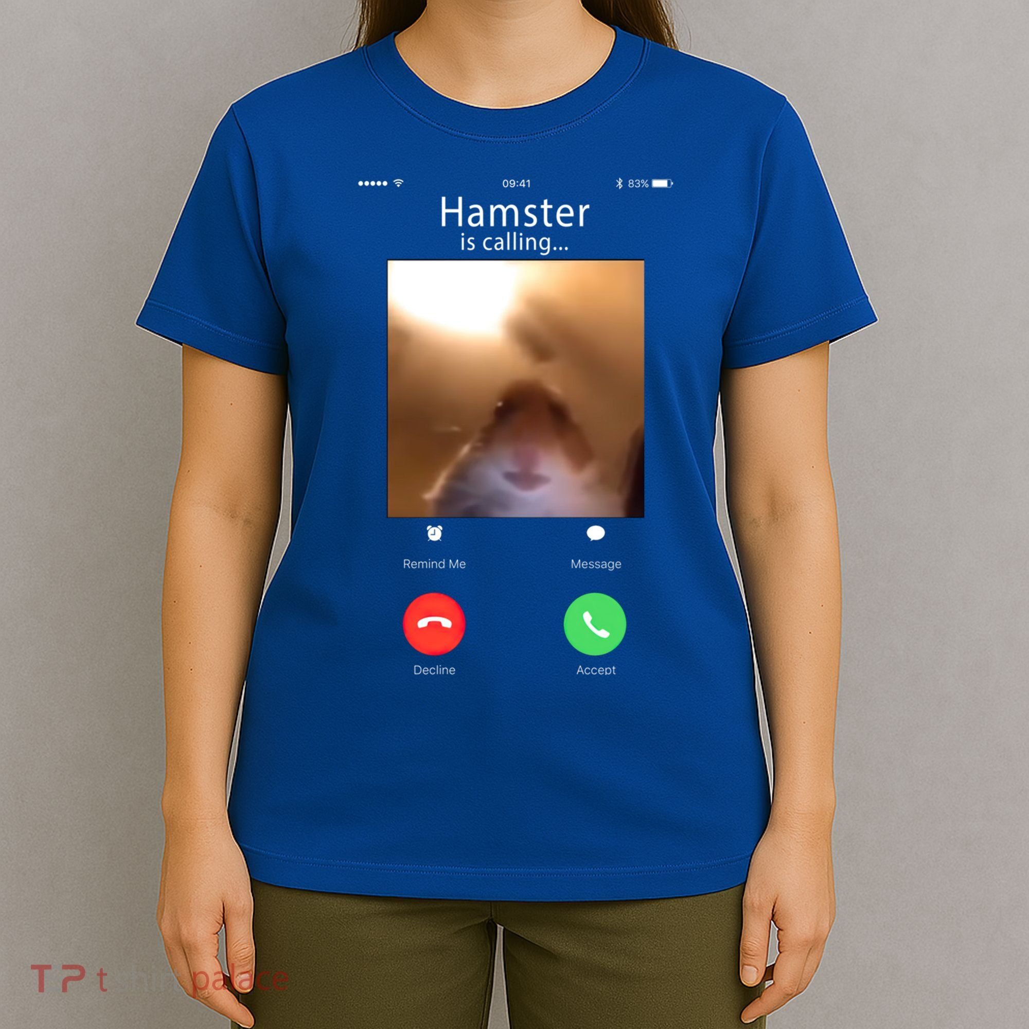 Dank Meme Hamster Staring Front Camera Hamster Calling Gift T-Shirt