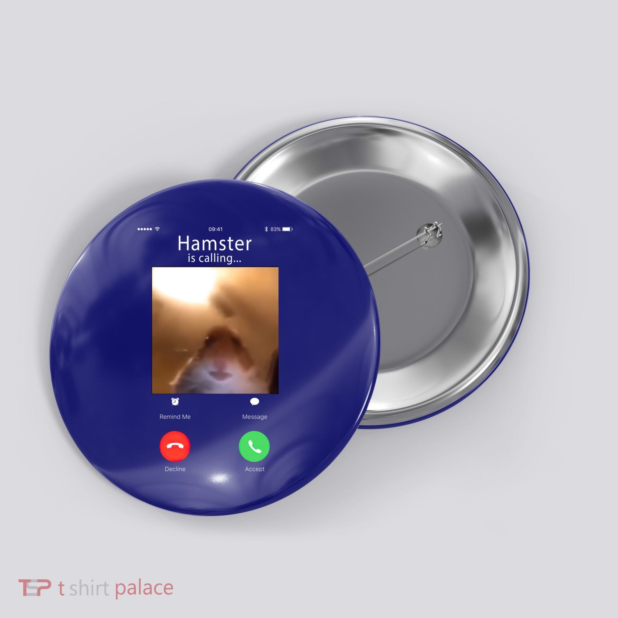 Dank Meme Hamster Staring Front Camera Hamster Calling Gift Button