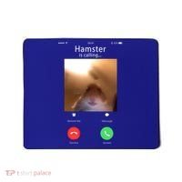 Dank Meme Hamster Staring Front Camera Hamster Calling Gift Mousepad thumb 0