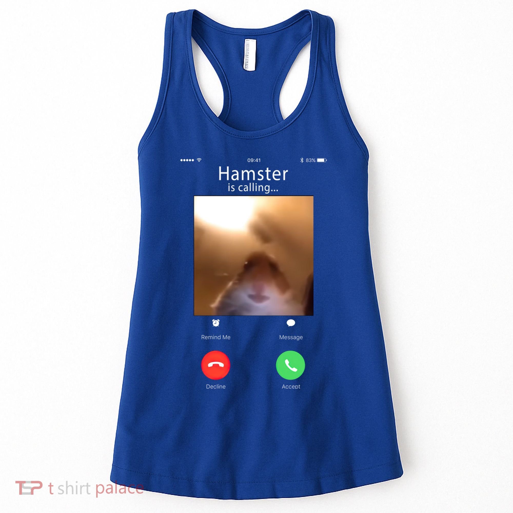 Dank Meme Hamster Staring Front Camera Hamster Calling Gift Women's Tank Top
