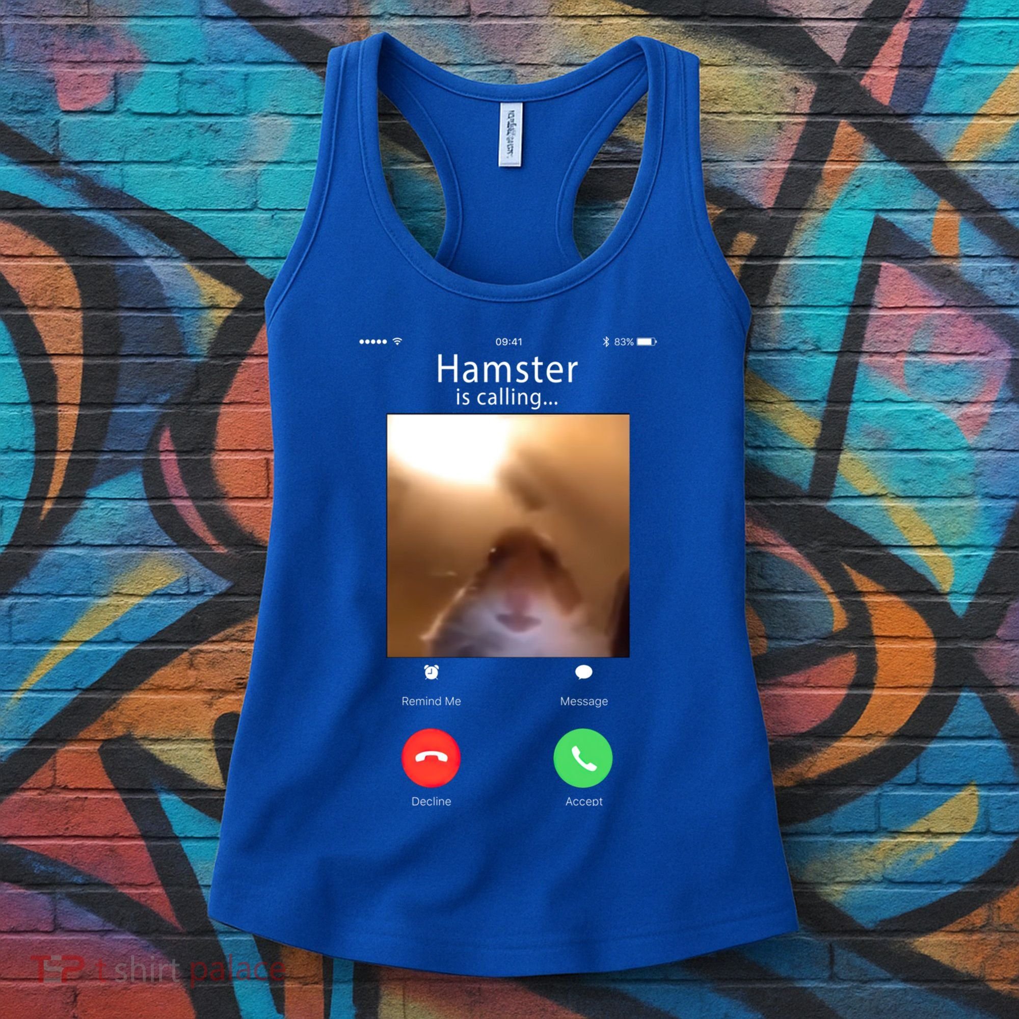 Dank Meme Hamster Staring Front Camera Hamster Calling Gift Women's Tank Top