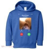 Dank Meme Hamster Staring Front Camera Hamster Calling Gift Toddler Hoodie thumb 0