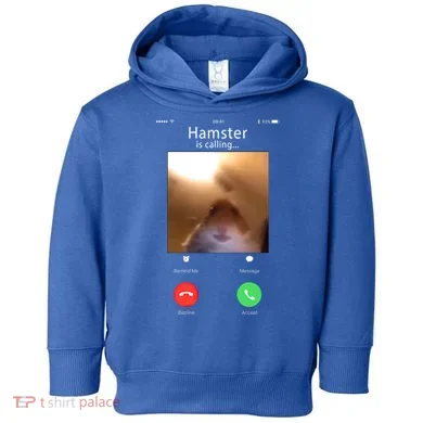 Dank Meme Hamster Staring Front Camera Hamster Calling Gift Toddler Hoodie