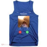 Dank Meme Hamster Staring Front Camera Hamster Calling Gift Tank Top thumb 0