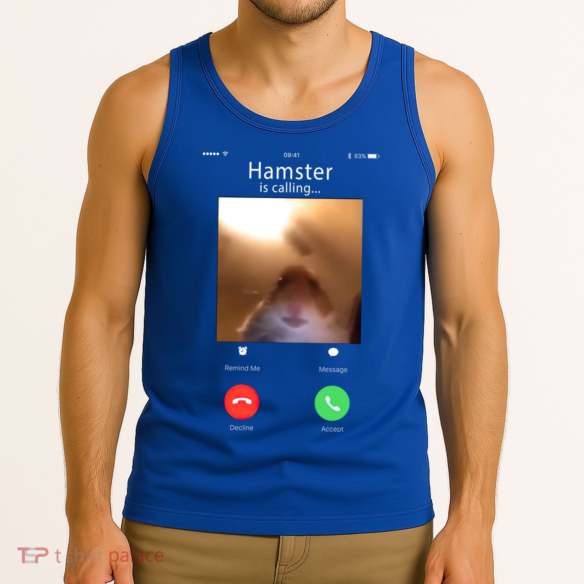 Dank Meme Hamster Staring Front Camera Hamster Calling Gift Tank Top