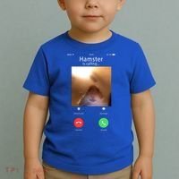 Dank Meme Hamster Staring Front Camera Hamster Calling Gift Toddler T-Shirt thumb 2