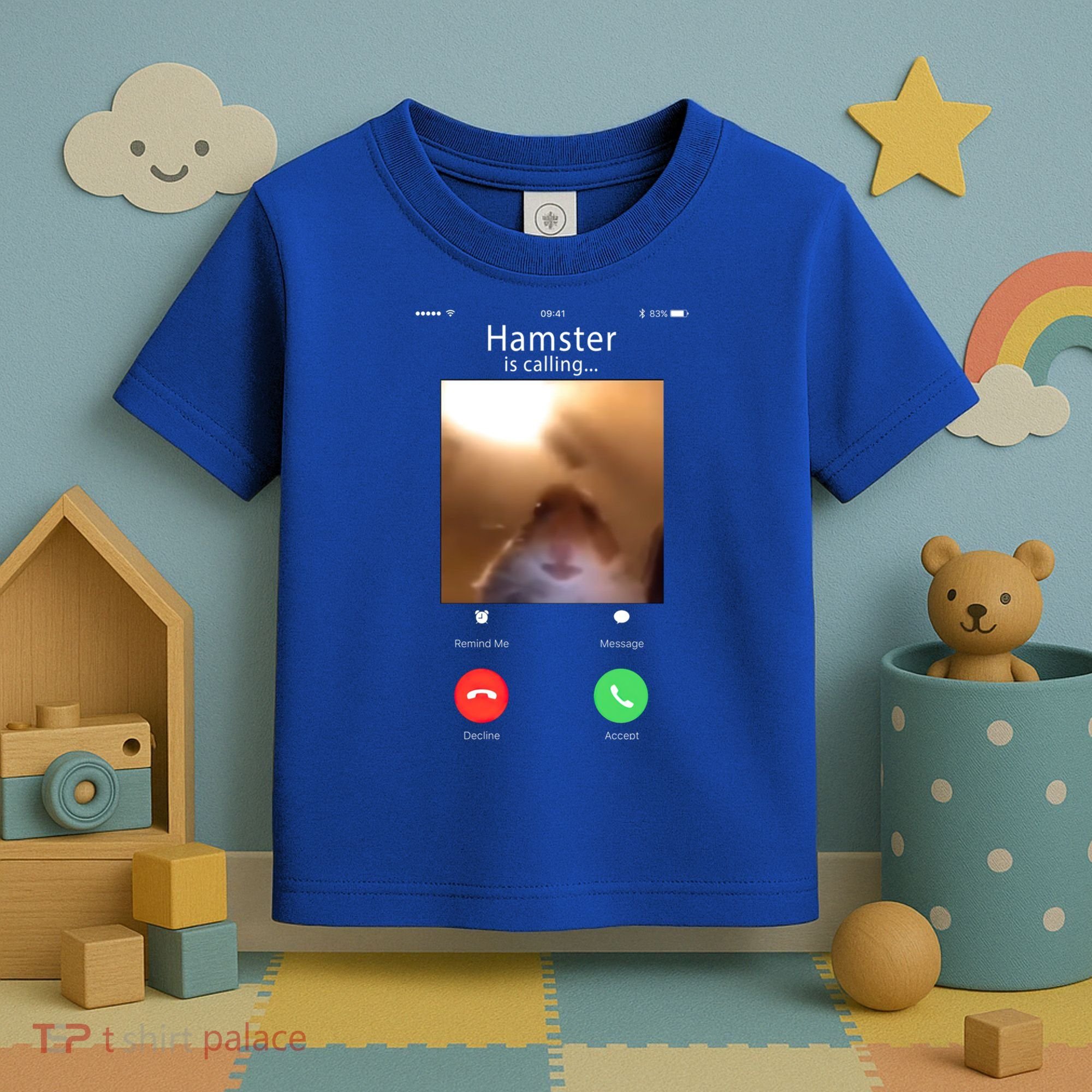 Dank Meme Hamster Staring Front Camera Hamster Calling Gift Toddler T-Shirt