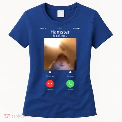 Dank Meme Hamster Staring Front Camera Hamster Calling Gift Women's T-Shirt