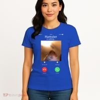 Dank Meme Hamster Staring Front Camera Hamster Calling Gift Women's T-Shirt thumb 4