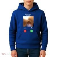 Dank Meme Hamster Staring Front Camera Hamster Calling Gift Kids Hoodie thumb 4