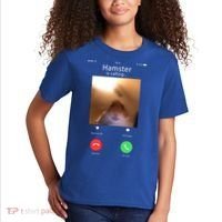 Dank Meme Hamster Staring Front Camera Hamster Calling Gift Kids T-Shirt thumb 2