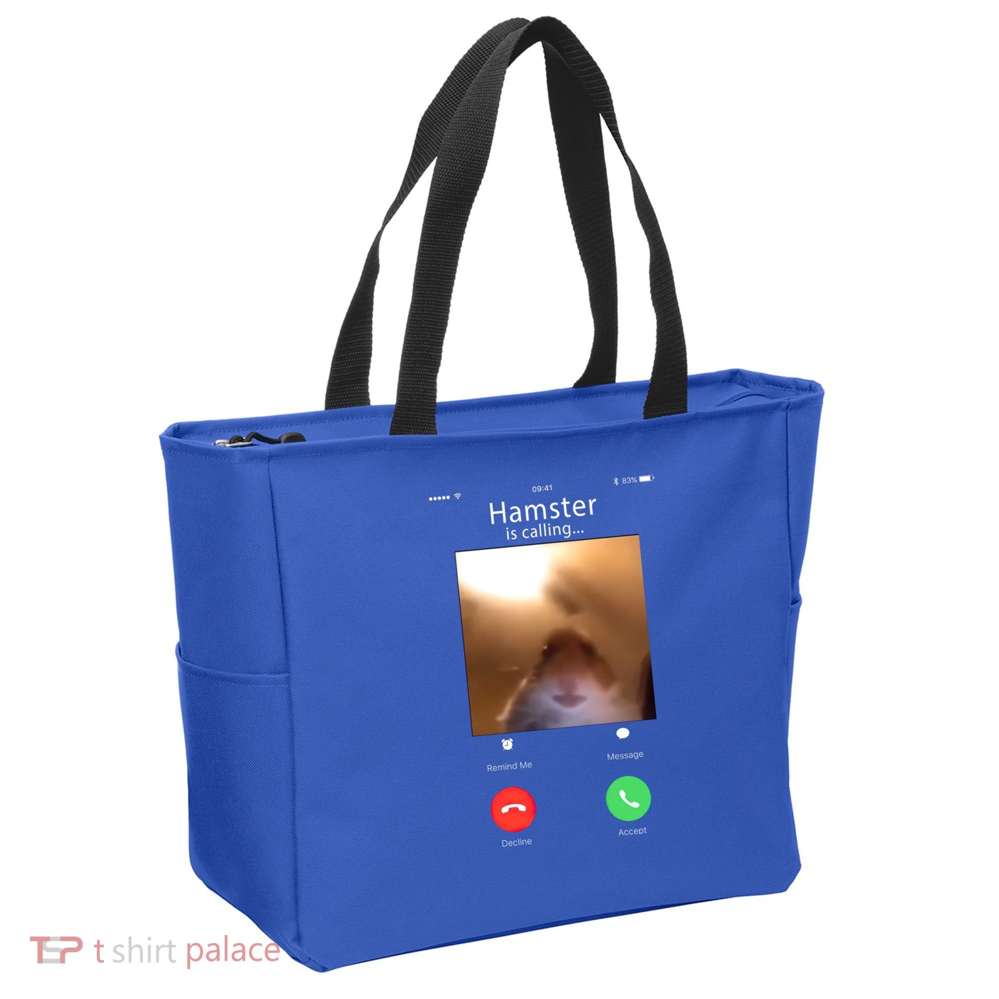Dank Meme Hamster Staring Front Camera Hamster Calling Gift Tote Bag
