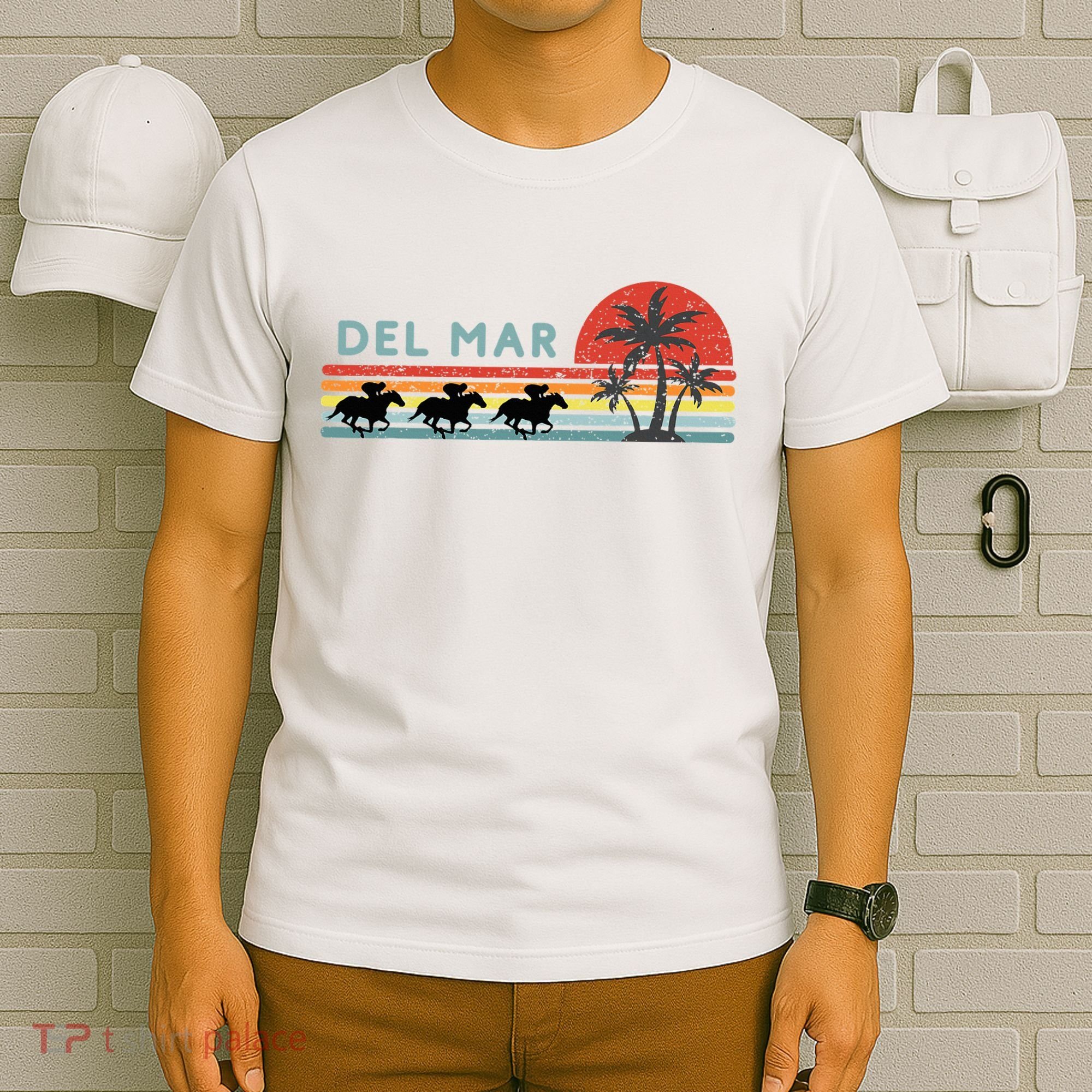 Del Mar Horse Racing Thoroughbred Santa Anita Horseplayers T-Shirt