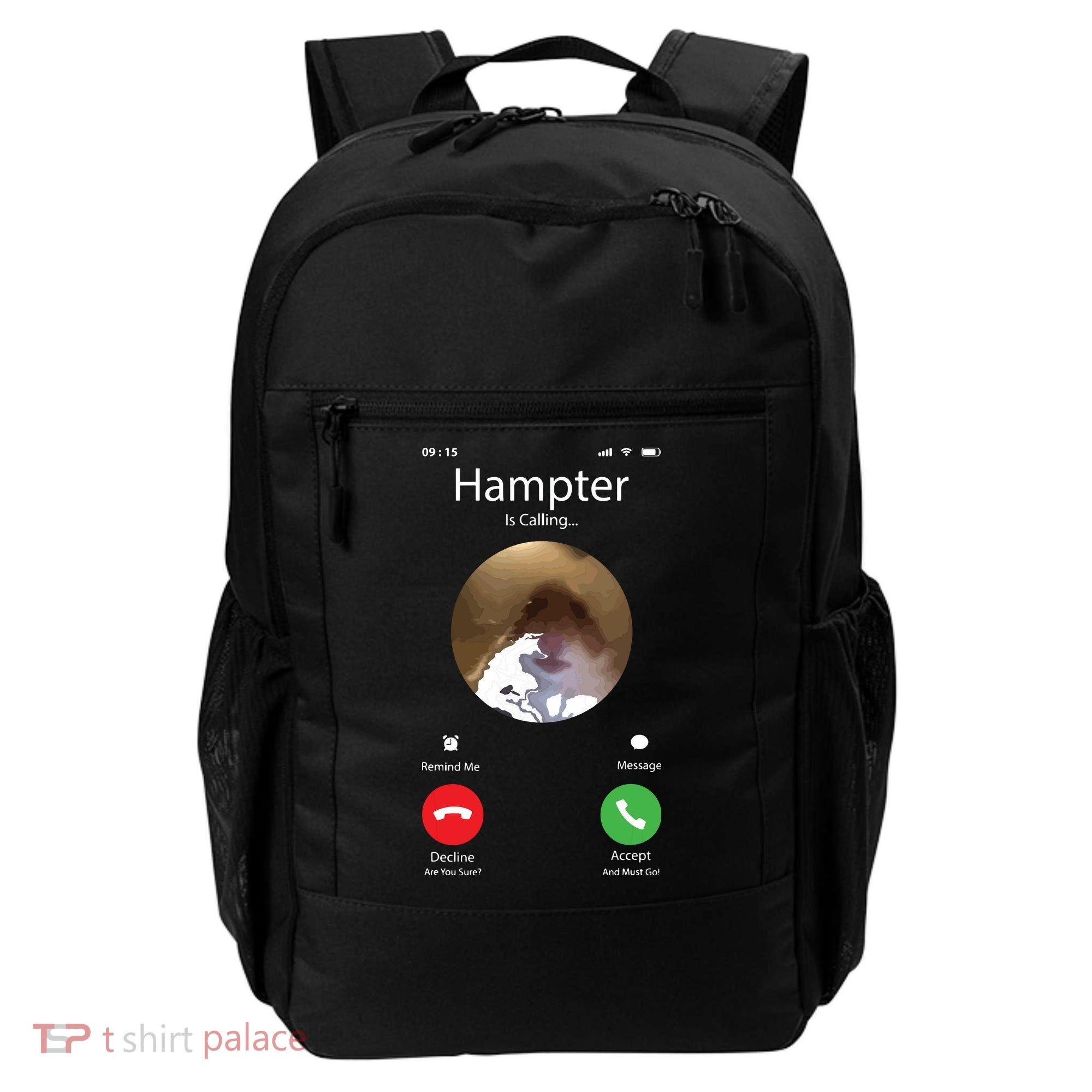 Dank Meme Hamster Staring Front Camera Hampter Calling Backpack