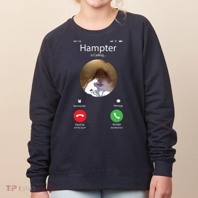 Dank Meme Hamster Staring Front Camera Hampter Calling Women's Sweatshirt