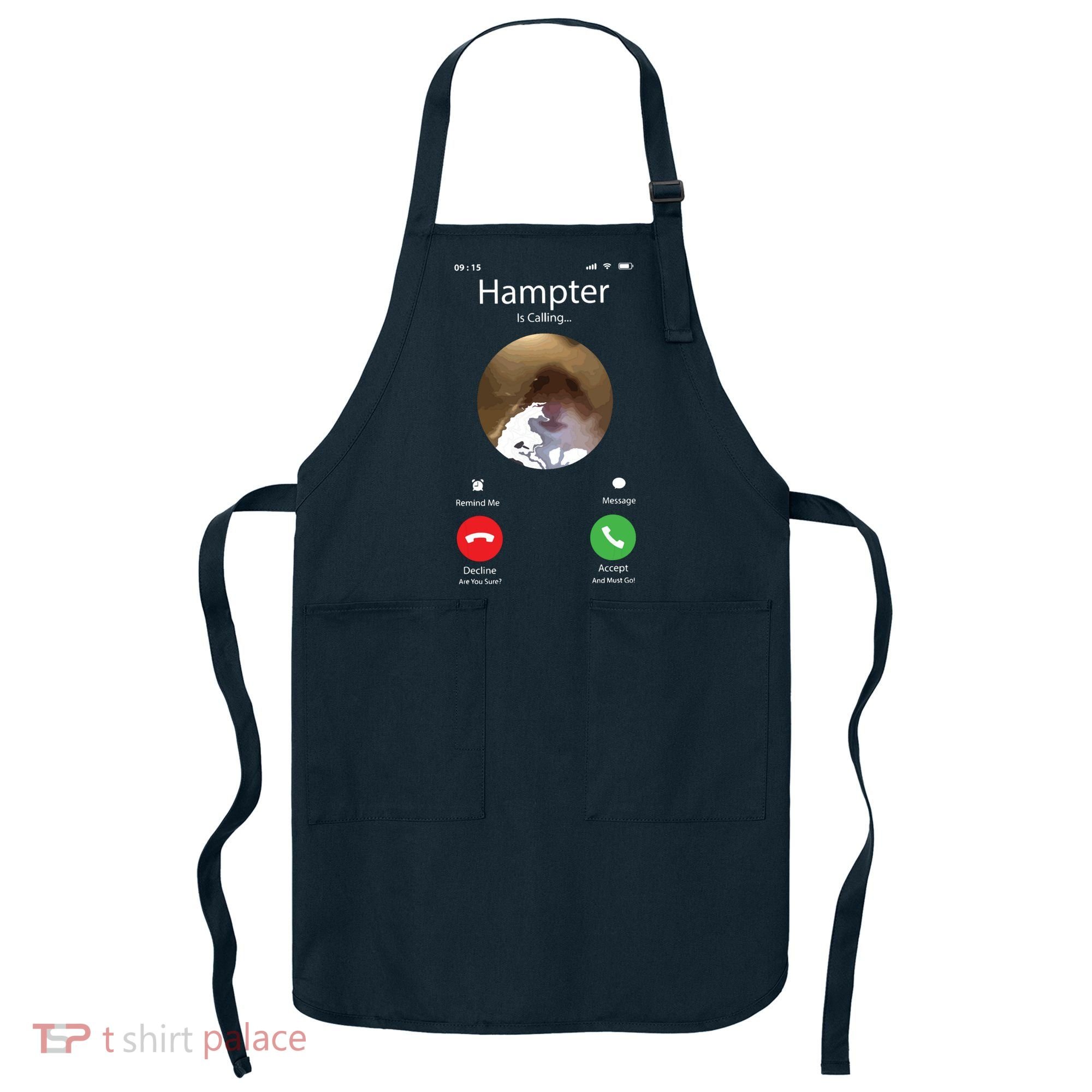 Dank Meme Hamster Staring Front Camera Hampter Calling Apron