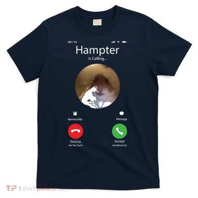 Dank Meme Hamster Staring Front Camera Hampter Calling T-Shirt