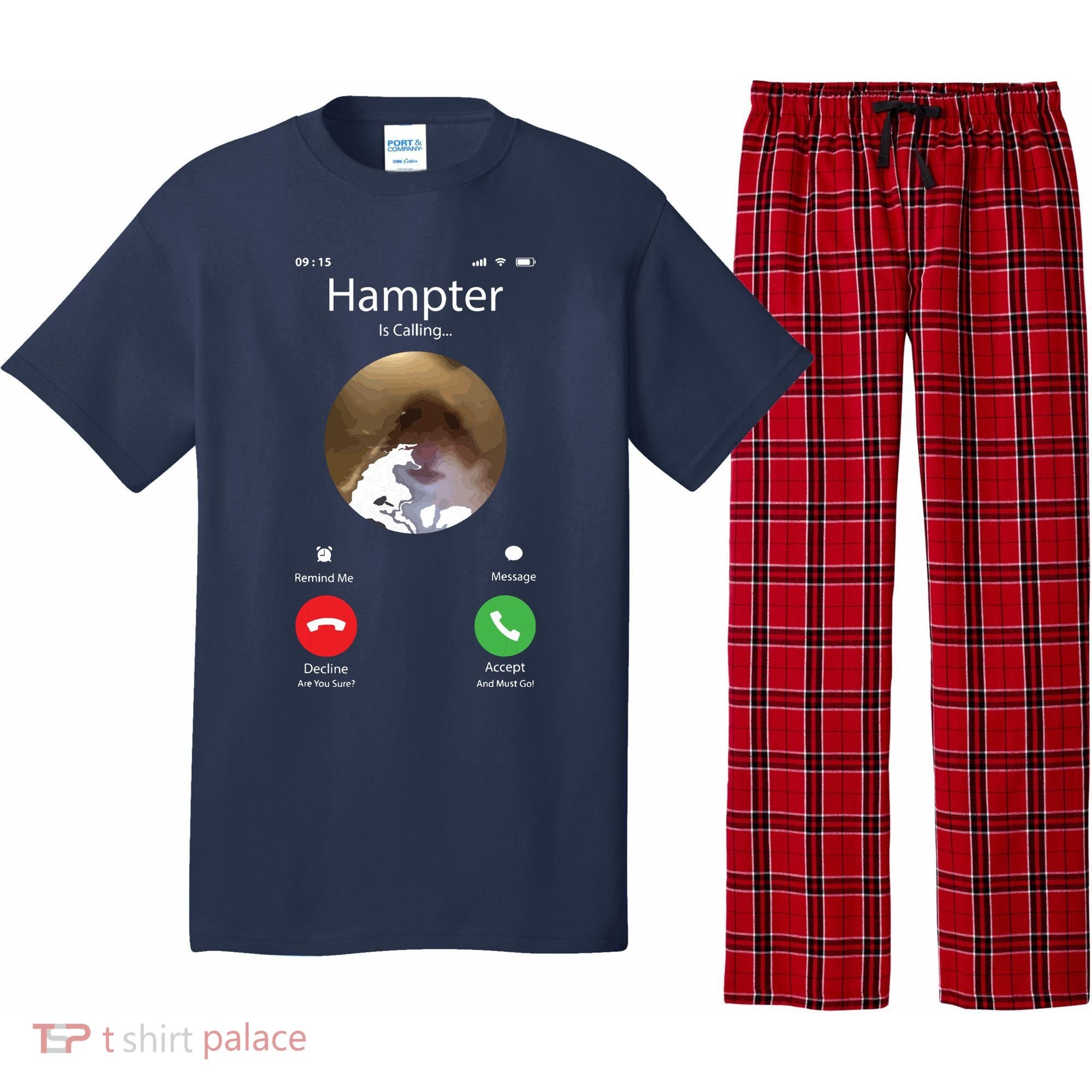 Dank Meme Hamster Staring Front Camera Hampter Calling Pajama Set
