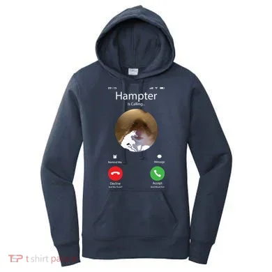 Dank Meme Hamster Staring Front Camera Hampter Calling Women's Hoodie