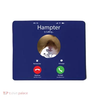 Dank Meme Hamster Staring Front Camera Hampter Calling Mousepad