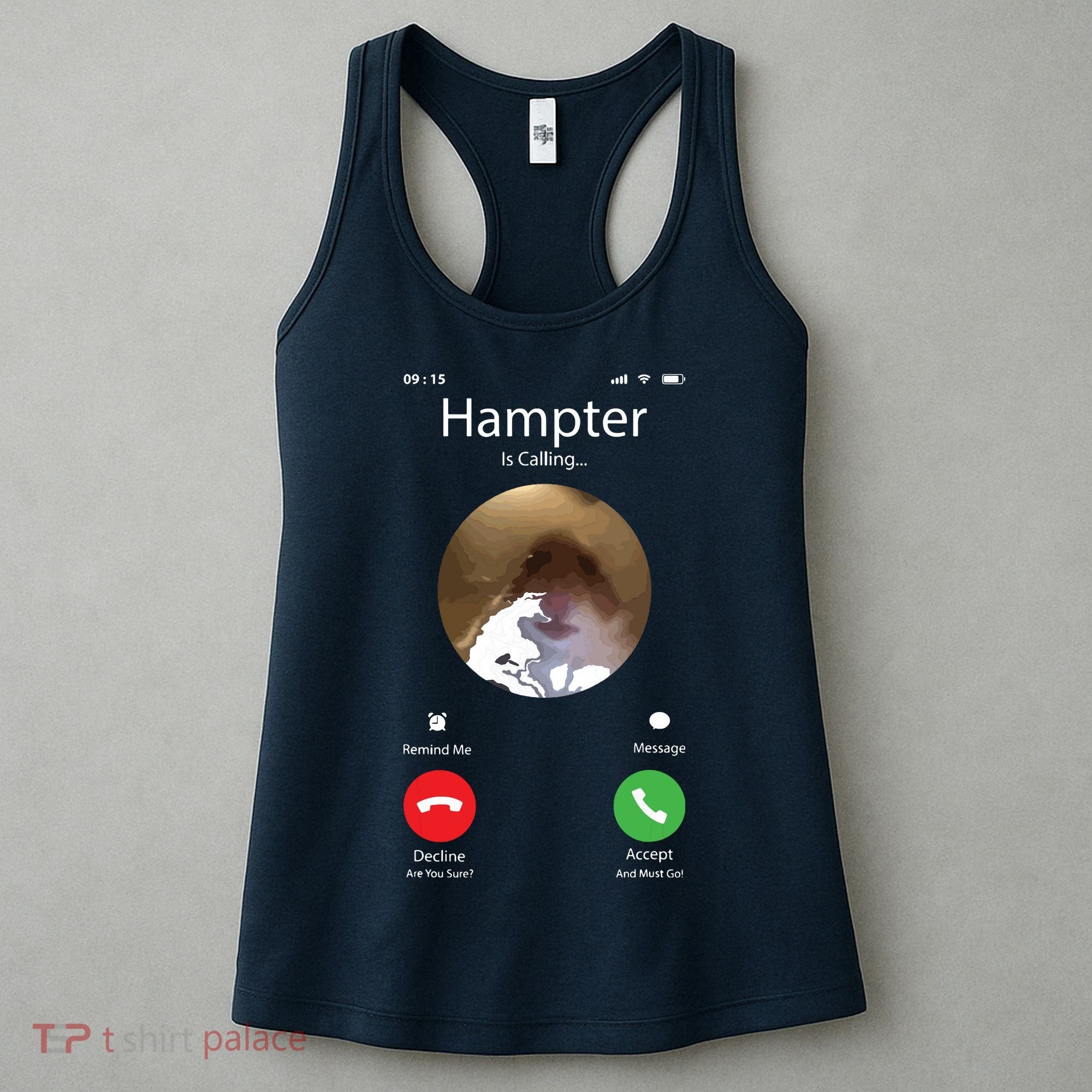Dank Meme Hamster Staring Front Camera Hampter Calling Women's Tank Top