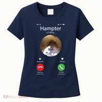 Dank Meme Hamster Staring Front Camera Hampter Calling Women's T-Shirt thumb 0