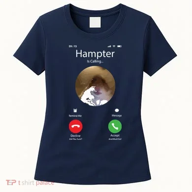 Dank Meme Hamster Staring Front Camera Hampter Calling Women's T-Shirt