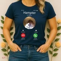 Dank Meme Hamster Staring Front Camera Hampter Calling Women's T-Shirt thumb 2