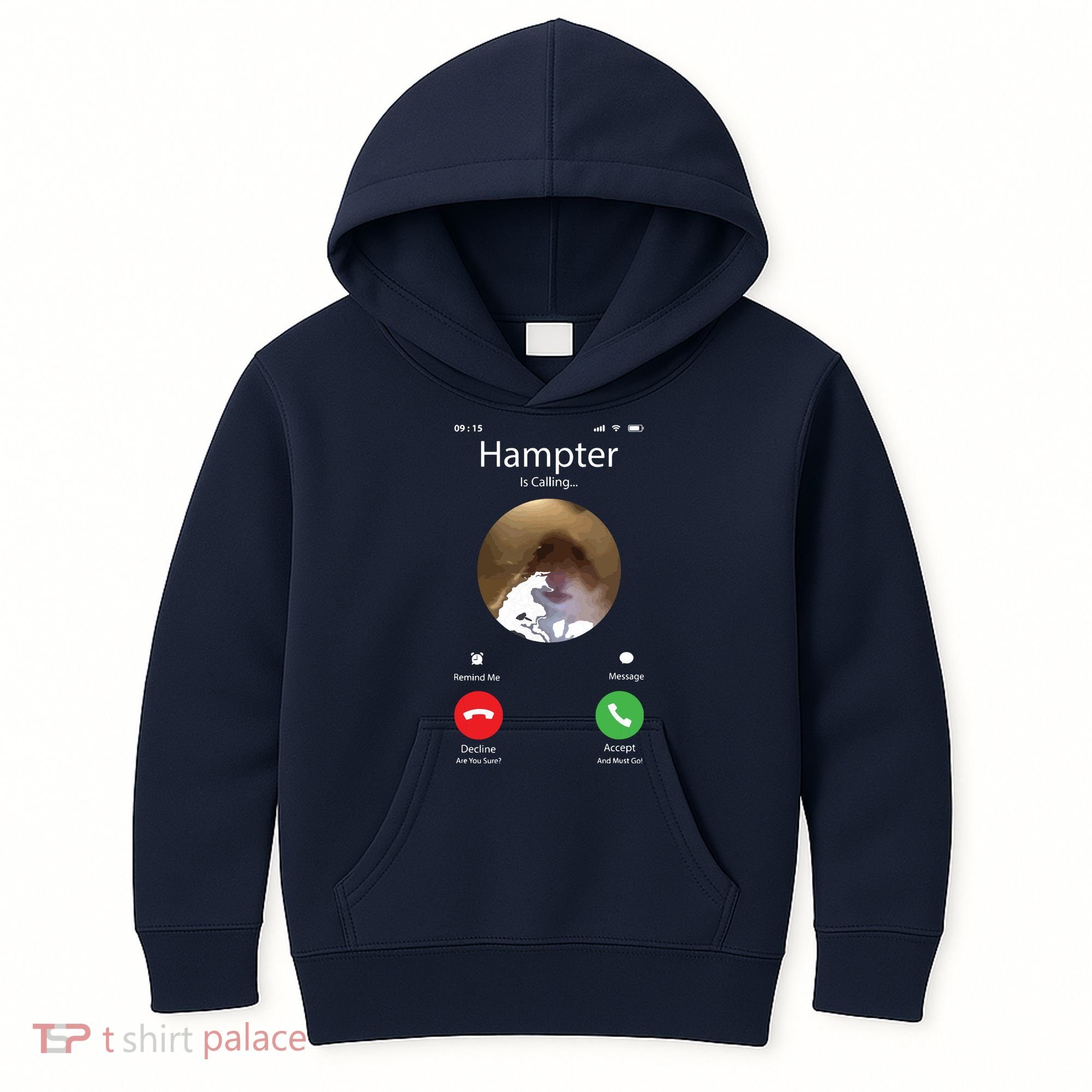 Dank Meme Hamster Staring Front Camera Hampter Calling Kids Hoodie