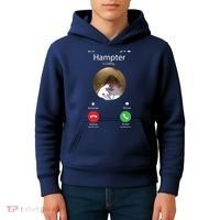 Dank Meme Hamster Staring Front Camera Hampter Calling Kids Hoodie thumb 4