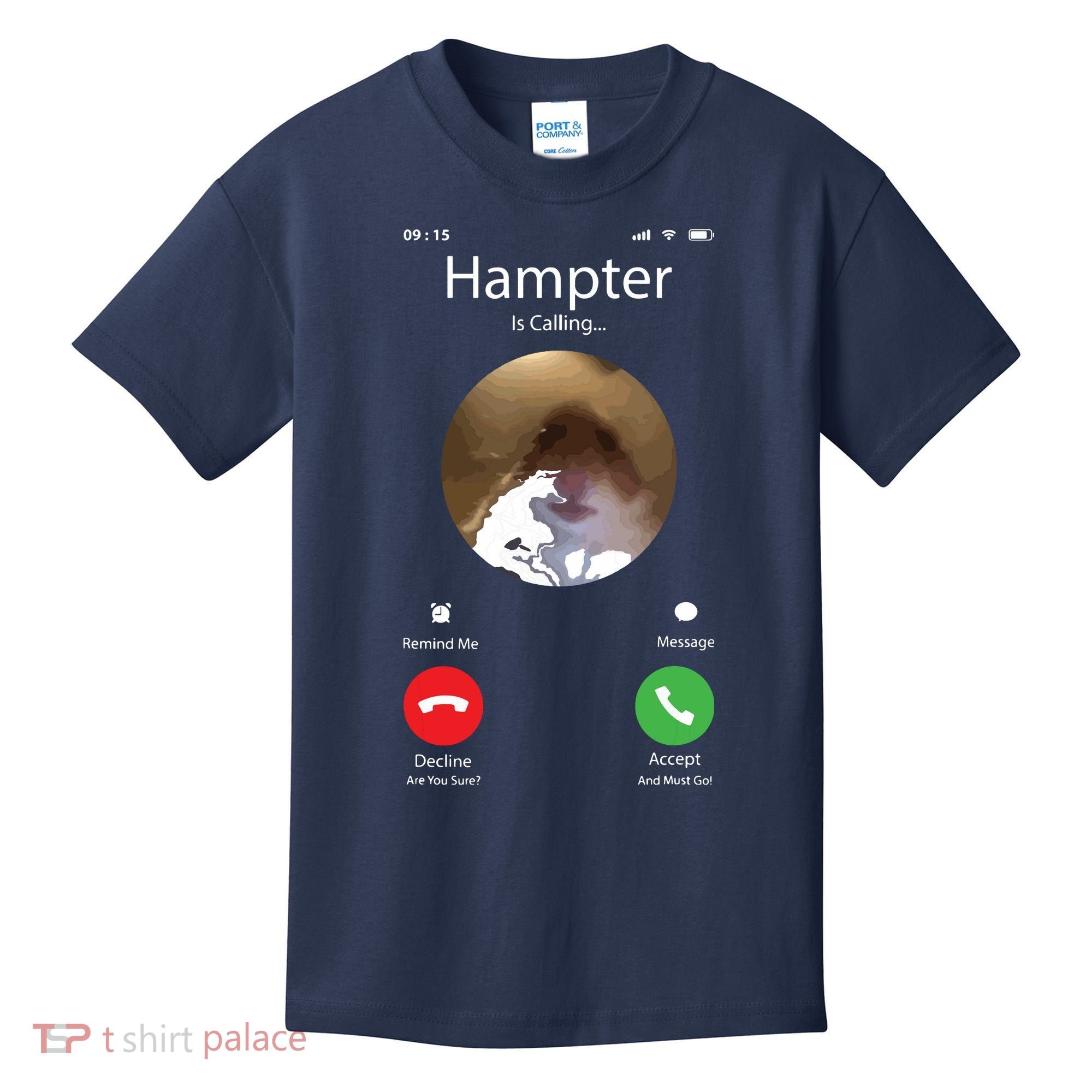 Dank Meme Hamster Staring Front Camera Hampter Calling Kids T-Shirt