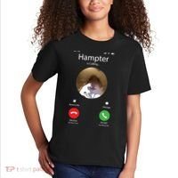 Dank Meme Hamster Staring Front Camera Hampter Calling Kids T-Shirt thumb 2
