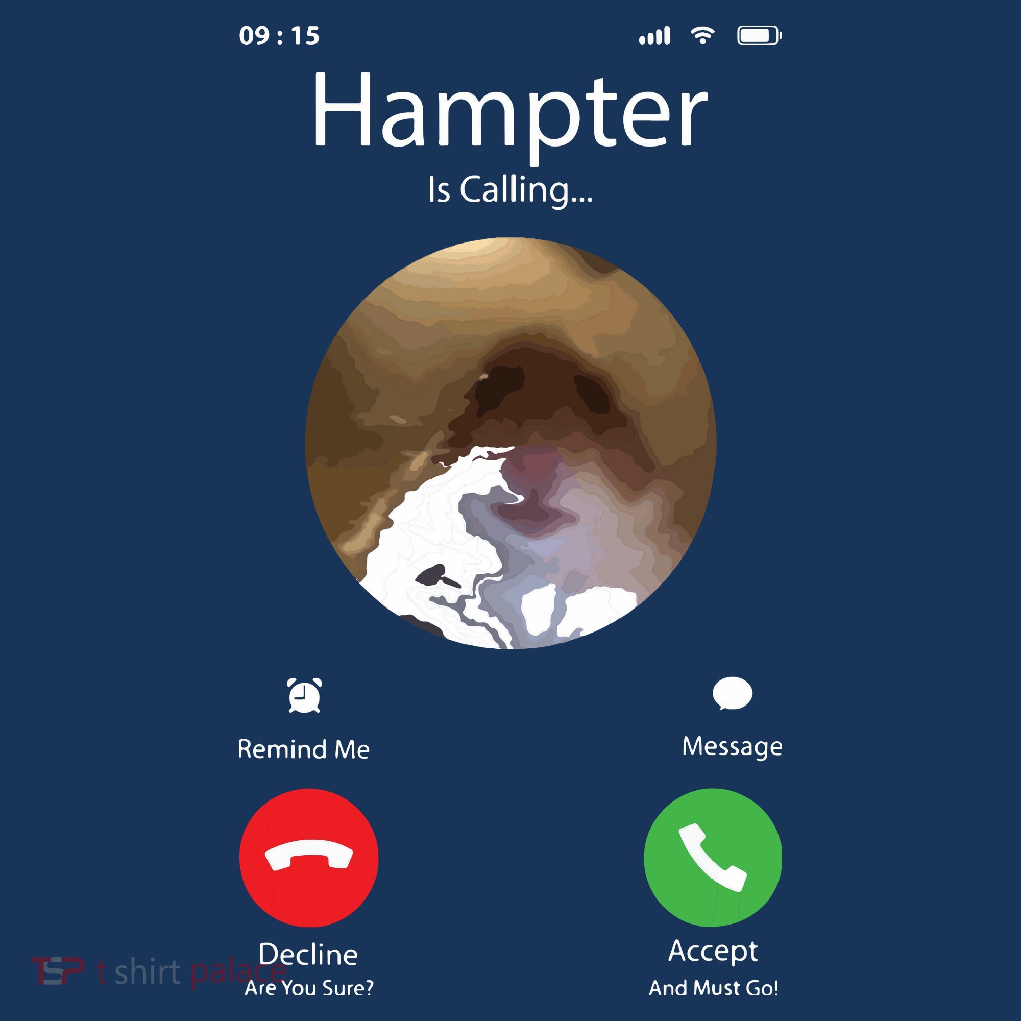 Dank Meme Hamster Staring Front Camera Hampter Calling Kids T-Shirt