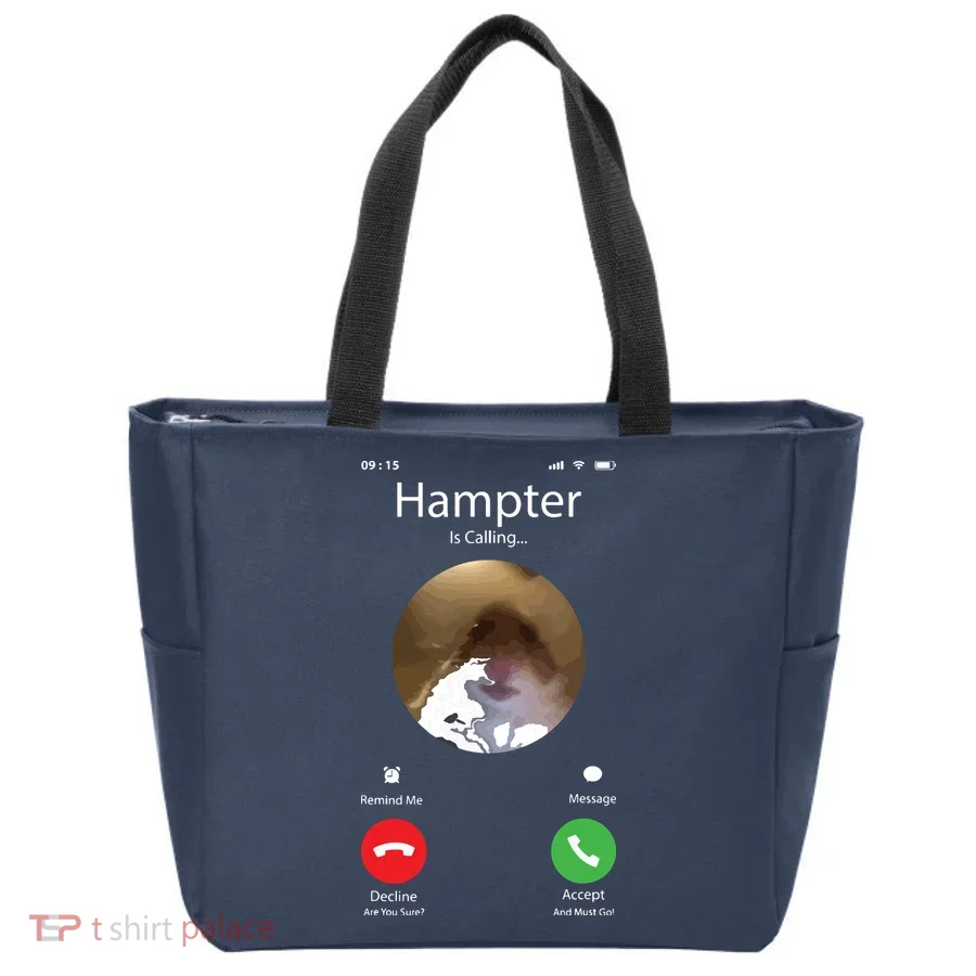 Dank Meme Hamster Staring Front Camera Hampter Calling Tote Bag