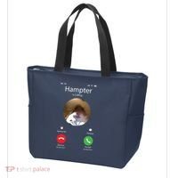 Dank Meme Hamster Staring Front Camera Hampter Calling Tote Bag thumb 3