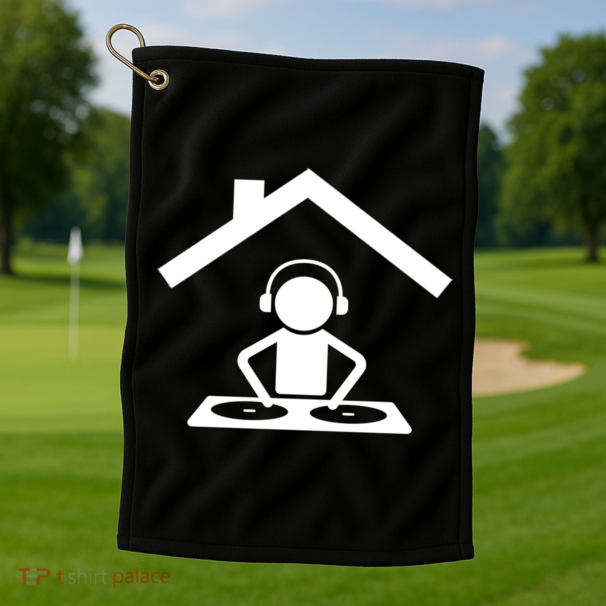 Dance Music House Dj Turntable Beatmaker Music Producer Cool Gift Golf Towel