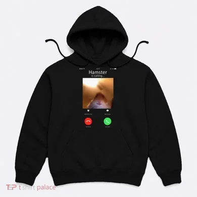 Dank Meme Hamster Staring Front Camera Hamster Calling Gift Hoodie