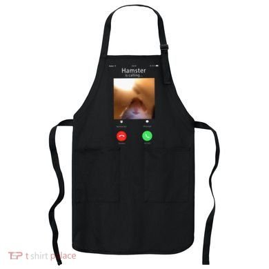 Dank Meme Hamster Staring Front Camera Hamster Calling Gift Apron