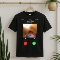 Dank Meme Hamster Staring Front Camera Hamster Calling Gift T-Shirt thumb 2