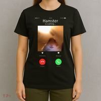 Dank Meme Hamster Staring Front Camera Hamster Calling Gift T-Shirt thumb 4