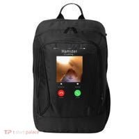 Dank Meme Hamster Staring Front Camera Hamster Calling Gift City Backpack thumb 0