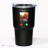 Dank Meme Hamster Staring Front Camera Hamster Calling Gift Tumbler thumb 0