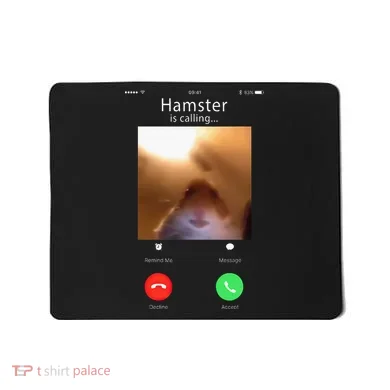 Dank Meme Hamster Staring Front Camera Hamster Calling Gift Mousepad