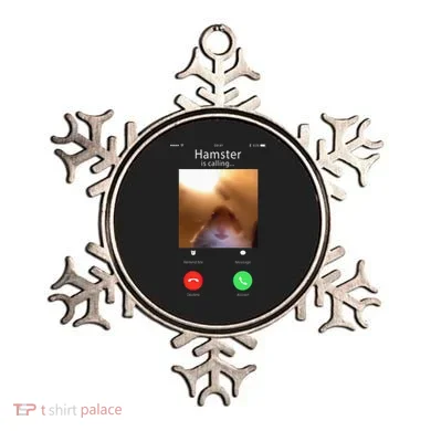 Dank Meme Hamster Staring Front Camera Hamster Calling Gift Ornament
